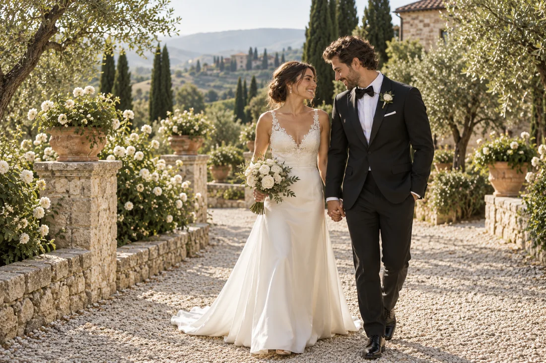 A candid moment from a wedding celebration — illustrative sample