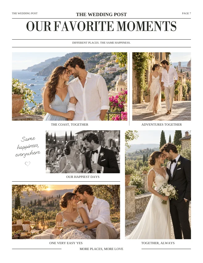Editorial Classic — Favorite moments · eight-page edition