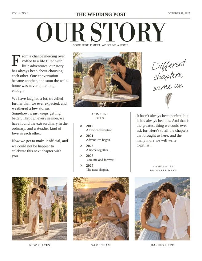 Editorial Classic newspaper: four-page edition, page 2