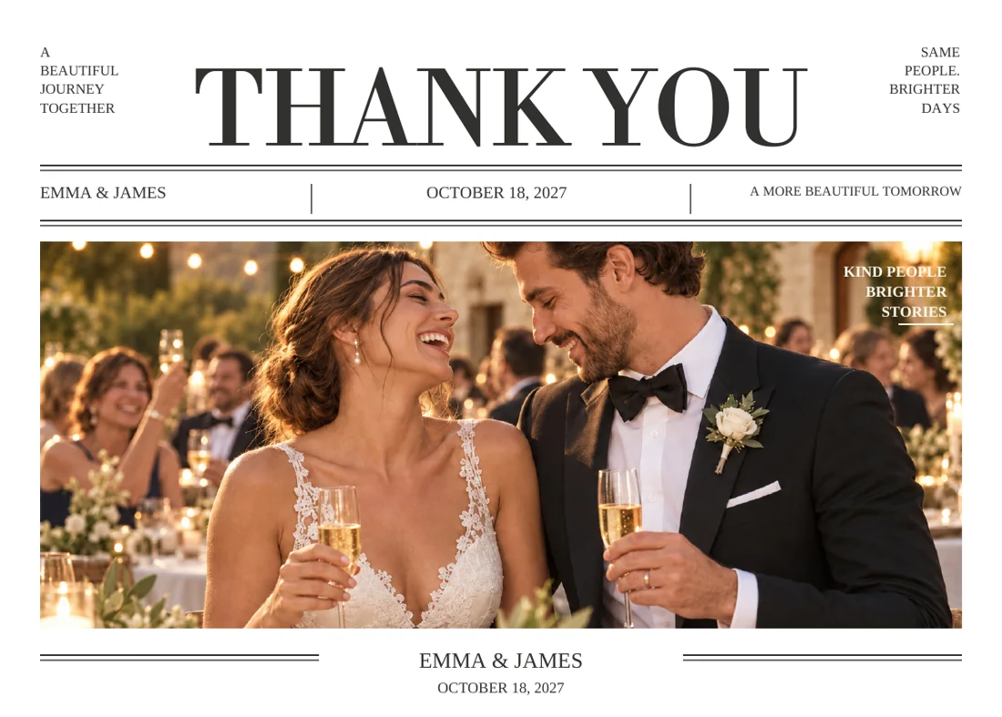 Editorial Classic — Thank You Card · page 1