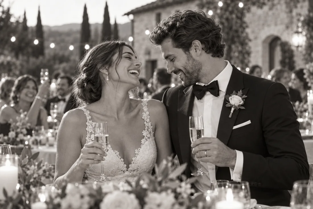 Wedding candid — illustrative wedding photograph