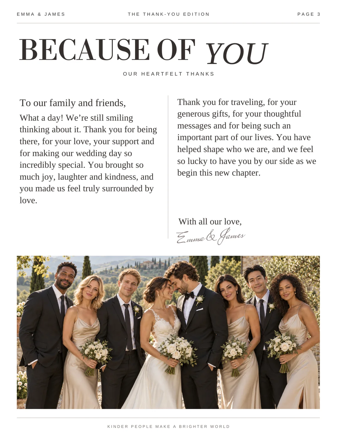 Modern Romance — Thank You Newspaper · page 3
